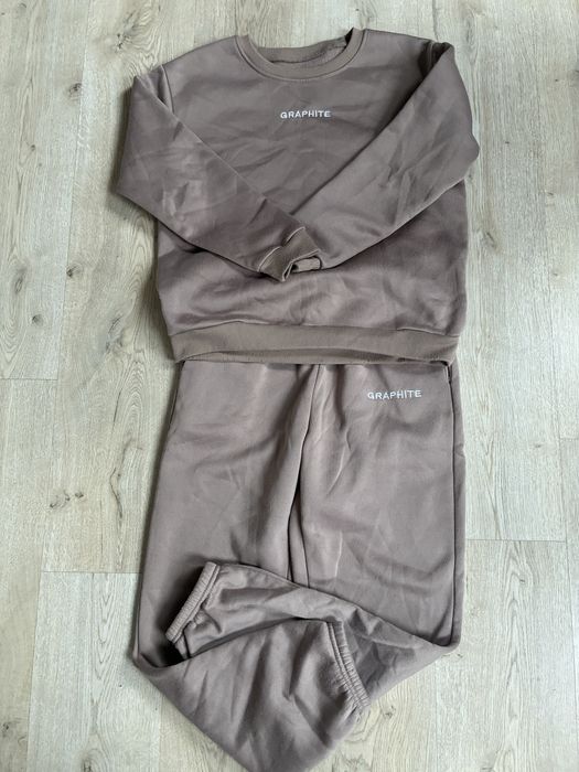 Brazowy kawowy dres damski shein 36