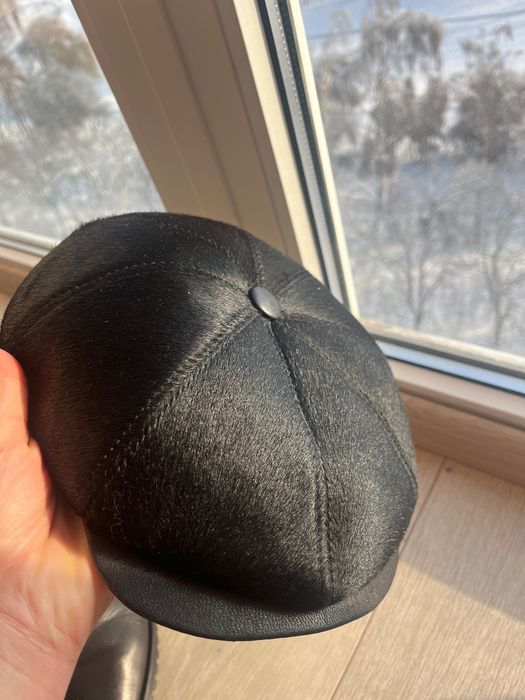 Кепка чоловіча зимова з натуральної шкіри