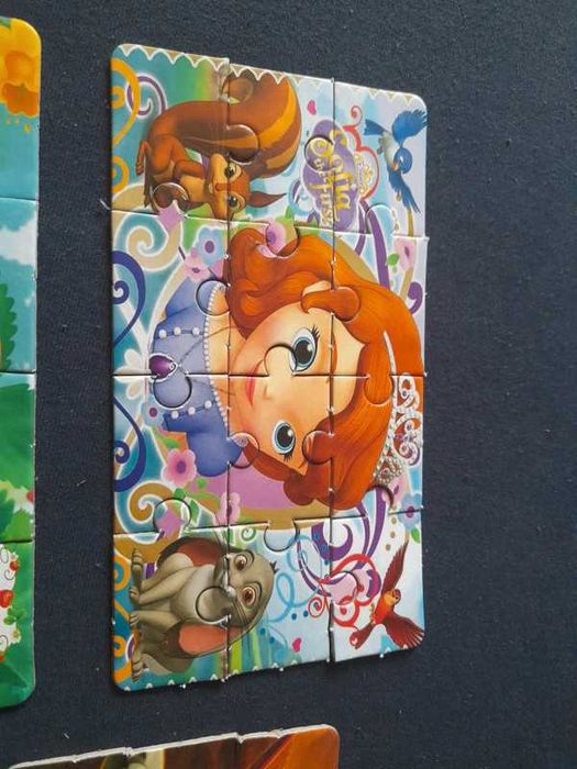 Puzzle 3 w 1 Zosia, truskawkowe ciastko i Planes - 3 x 12 elementów