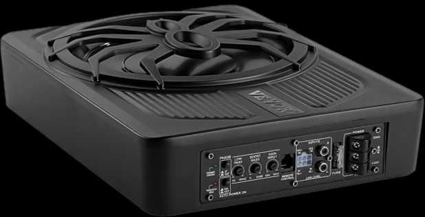 Subwoofer Slim VEVOR 10" 440W com Kit Cabos Profissional