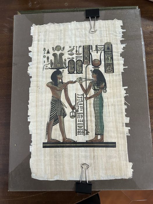 4 Papiros Egito - 1 com certificado