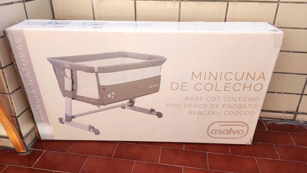 Berço co-Sleeping Asalvo Cinza