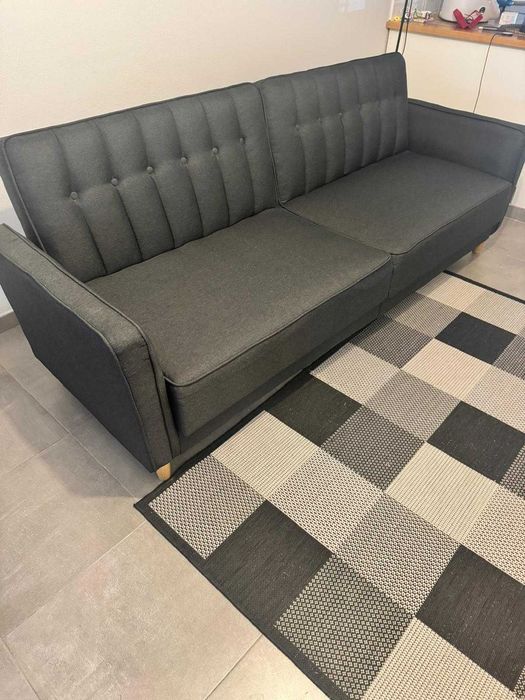 Sofá-cama TIVEDEN tecido cinzento escuro- Pagamento ato entrega