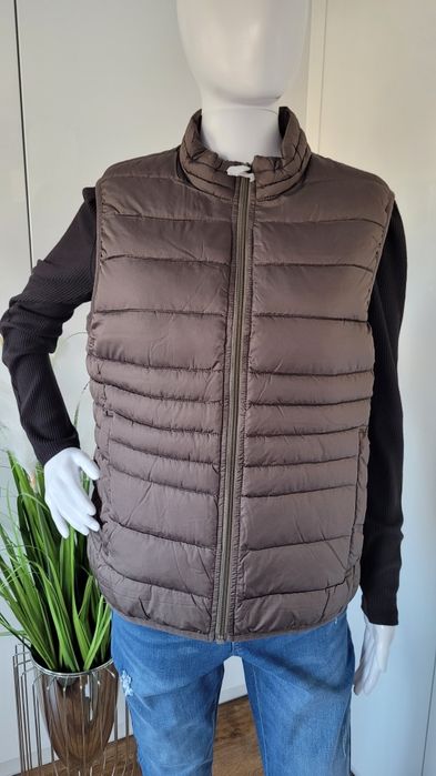 Kamizelka damska bezrękawnik pikowany krótki brązowy Jack&Jones XL