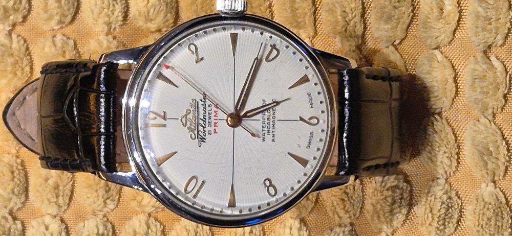 Piękny Atlantic Worldmaster Prima 21 Jewels