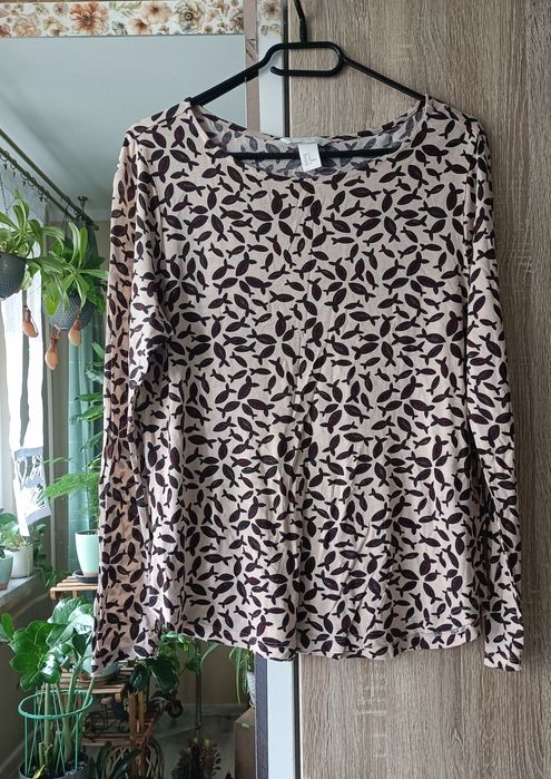 Wiskozowa bluzka w rybki. H&M