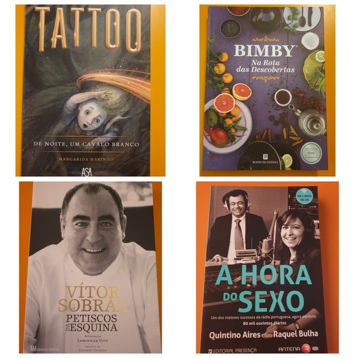 Livros de diversos escritores