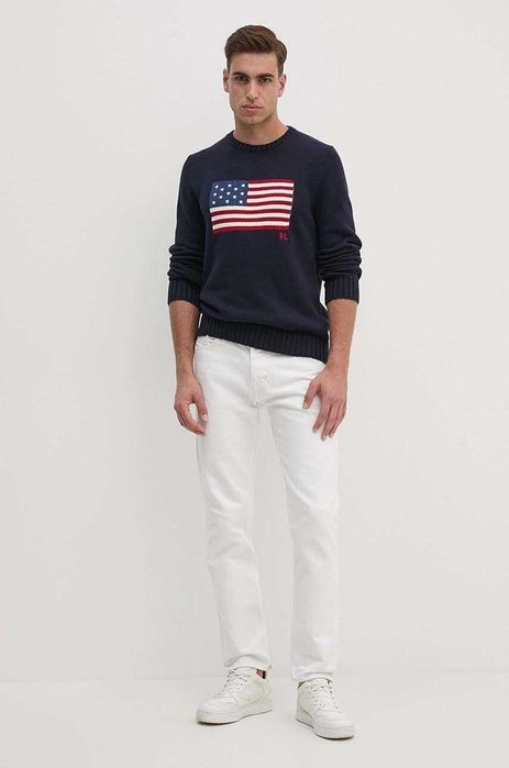 свитер кофта Polo Ralph Lauren USA США оригінал оригинал светр синій чорний поло ральф