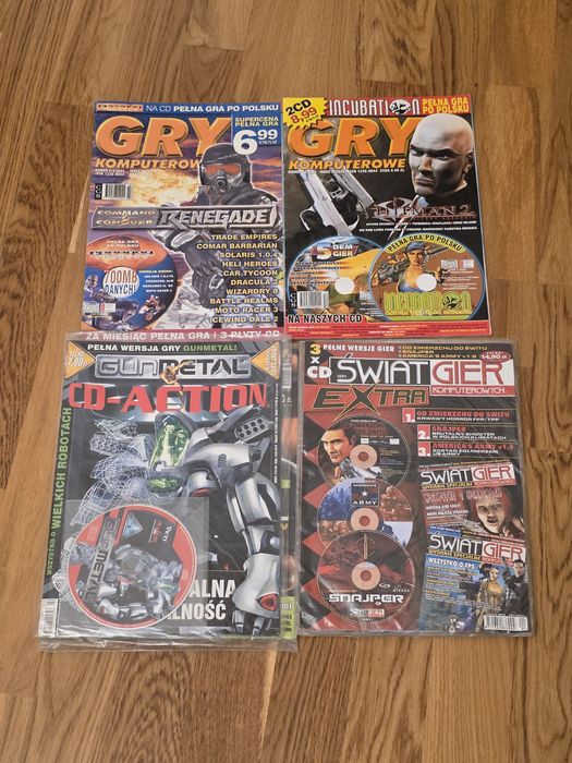 Gry Komputerowe,Świat gier  ,CD Action z płytami.