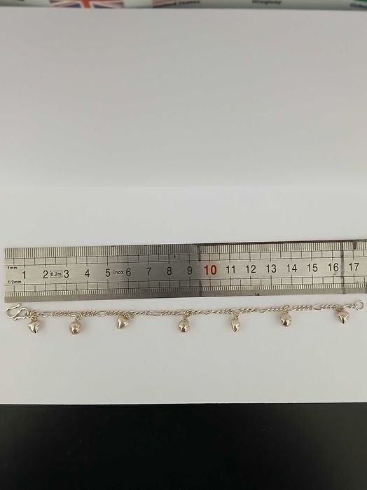 Pulseira de prata de Bebé com Sinos