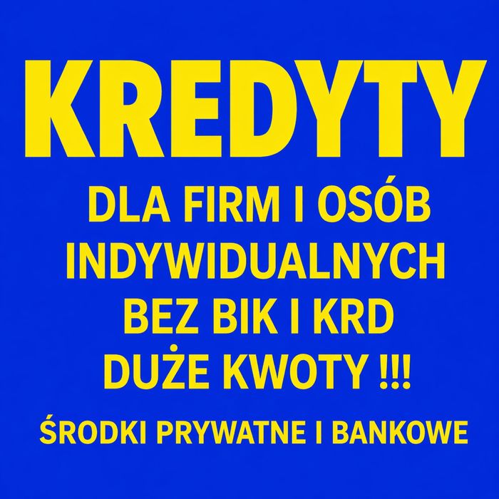 Kredyty prywatne bankowe bez bik krd