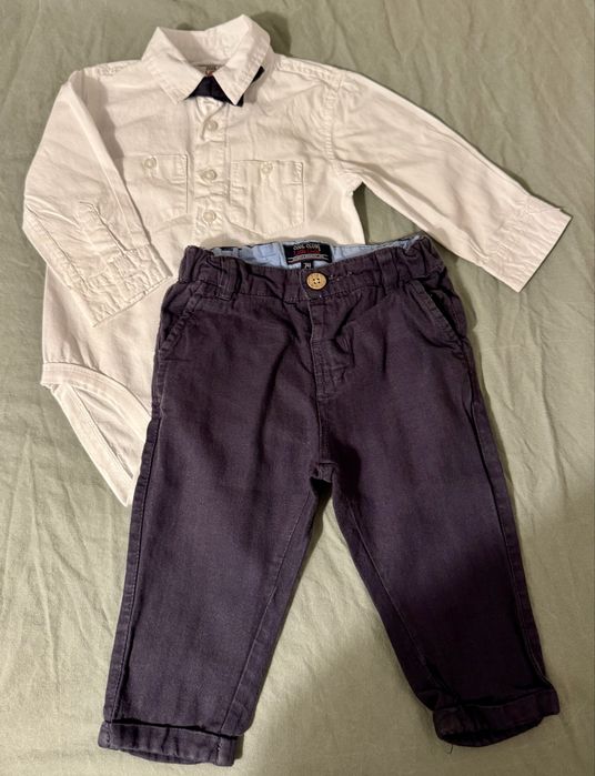 Elegancki zestaw dla chłopca koszula + spodnie