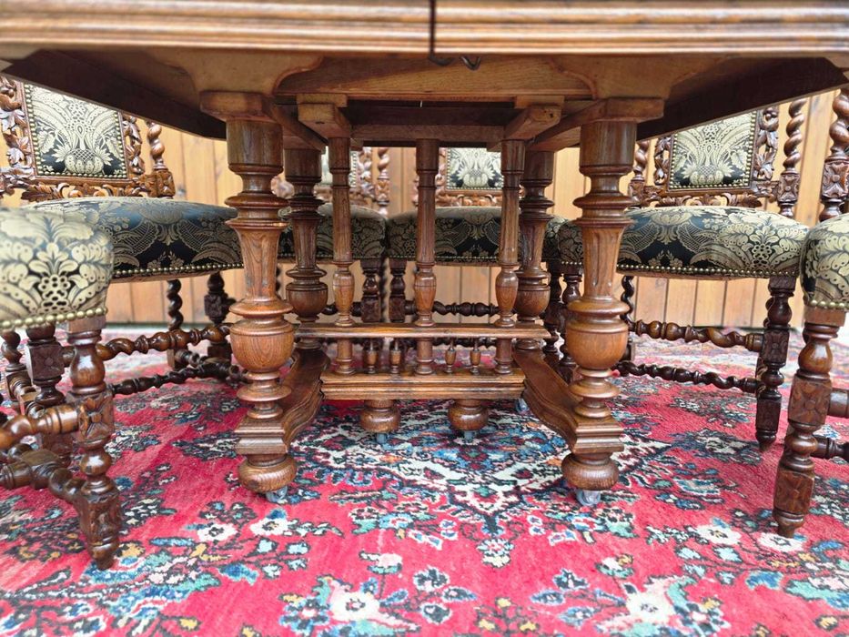Rozkładany stół dębowy 110–205 cm #2315 Stylowy Węgrów