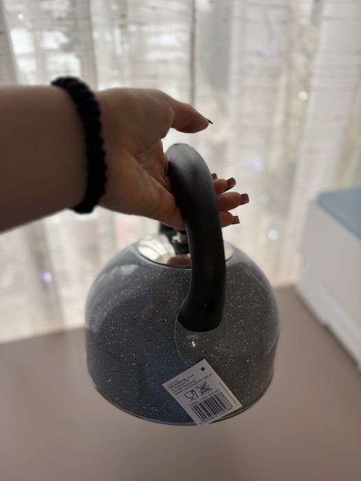 Чайник кухонний  сірий