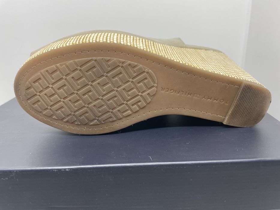 Buty Tommy Hilfiger Sandały Iconic Elena Sling Back Wedge FW0FW04789