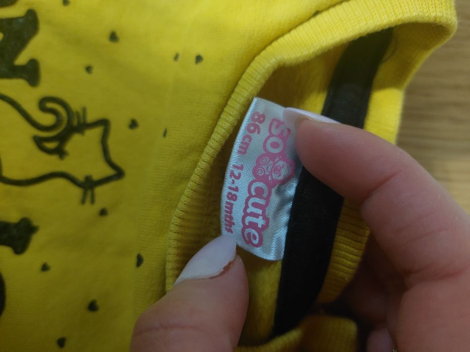 Komplet dla dziewczynki leginsy i bluza 86