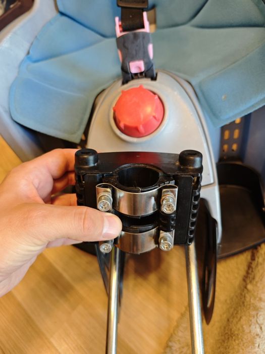 Hamax siesta fotelik rowerowy (szary -niebeska wkładka)