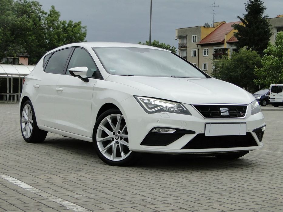 Seat Leon FR-Ledy-PółSkóry-2xPDC-AluFelgi-Wzorowy