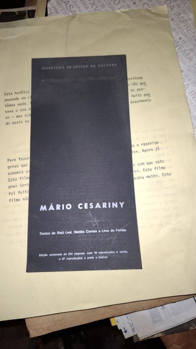 Mário Cesariny flyer prospecto