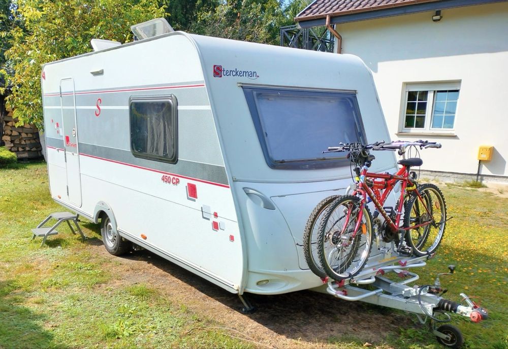 Przyczepa kempingowa Sterckeman Starlett 450 CP, mover, fotowoltaika, 1300 DMC, 2013 rok