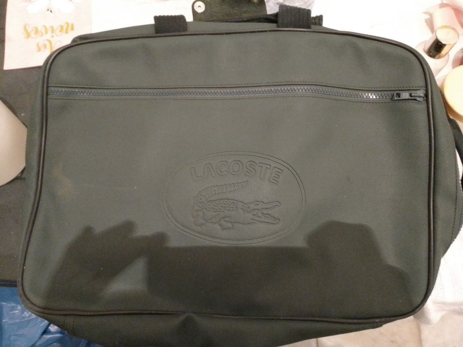 Mala lacoste verde escuro