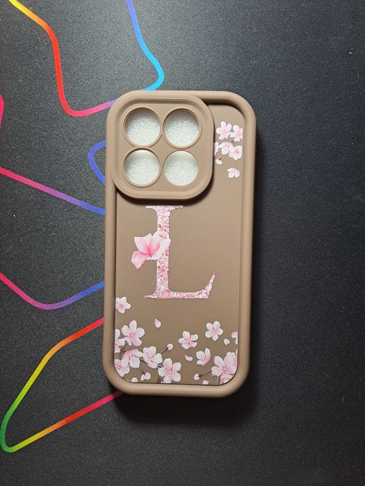 Capa Xiaomi 17 Floral com Inicial L | Nova