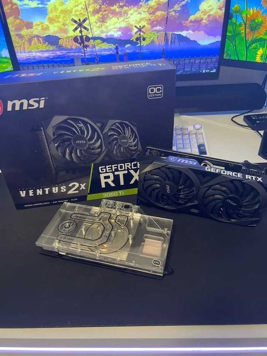 MSI RTX 3060 Ti Ventus 2X + Waterblock
