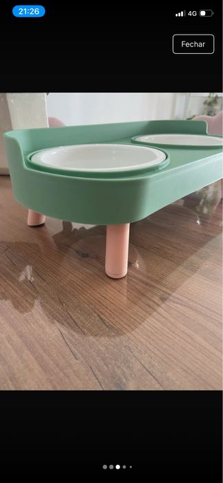 Comedouro elevado para pets