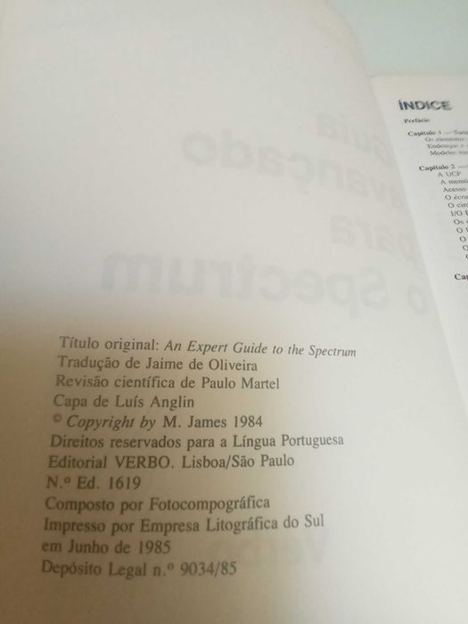 MIKE JAMES - Guia avaçado para o Spectrum