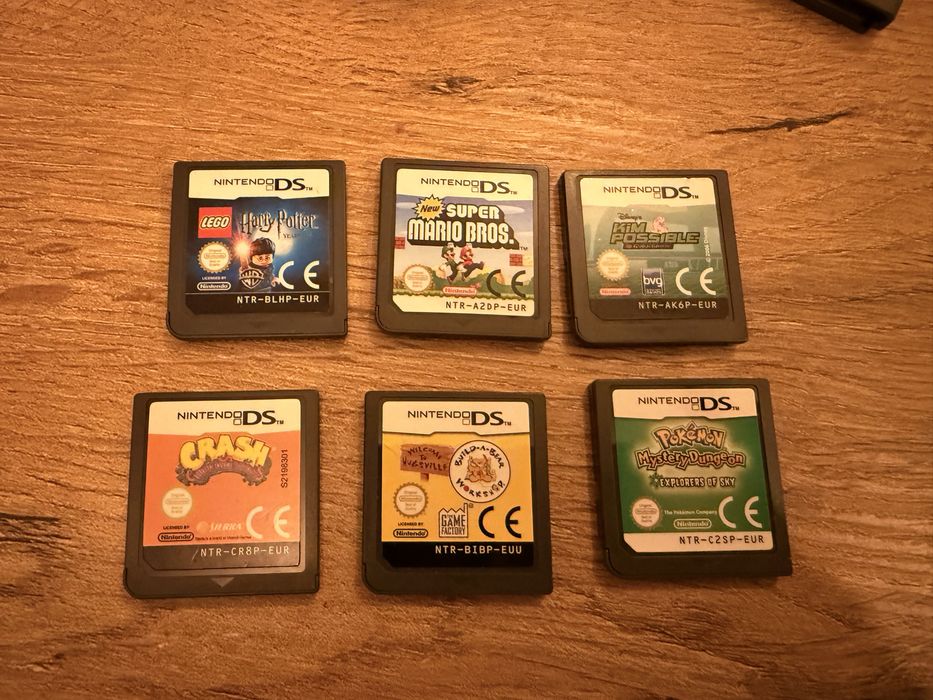 Gry nintendo DS mario, harry potter, crash, kim kolwiek