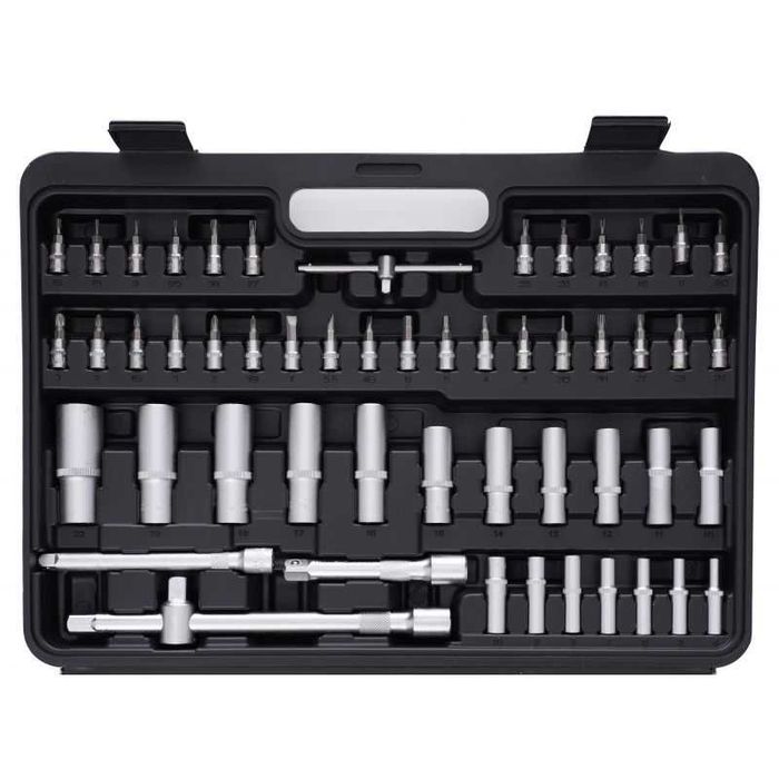 Zestaw narzędzi 162el. klucze nasadowe nasadki 3x grzechotka KD10460