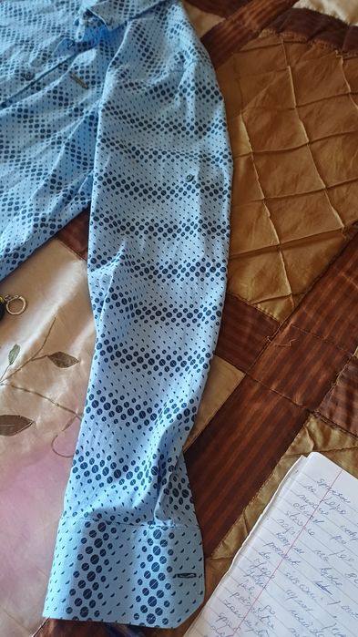 Koszula Męska  niebieska  w kółka