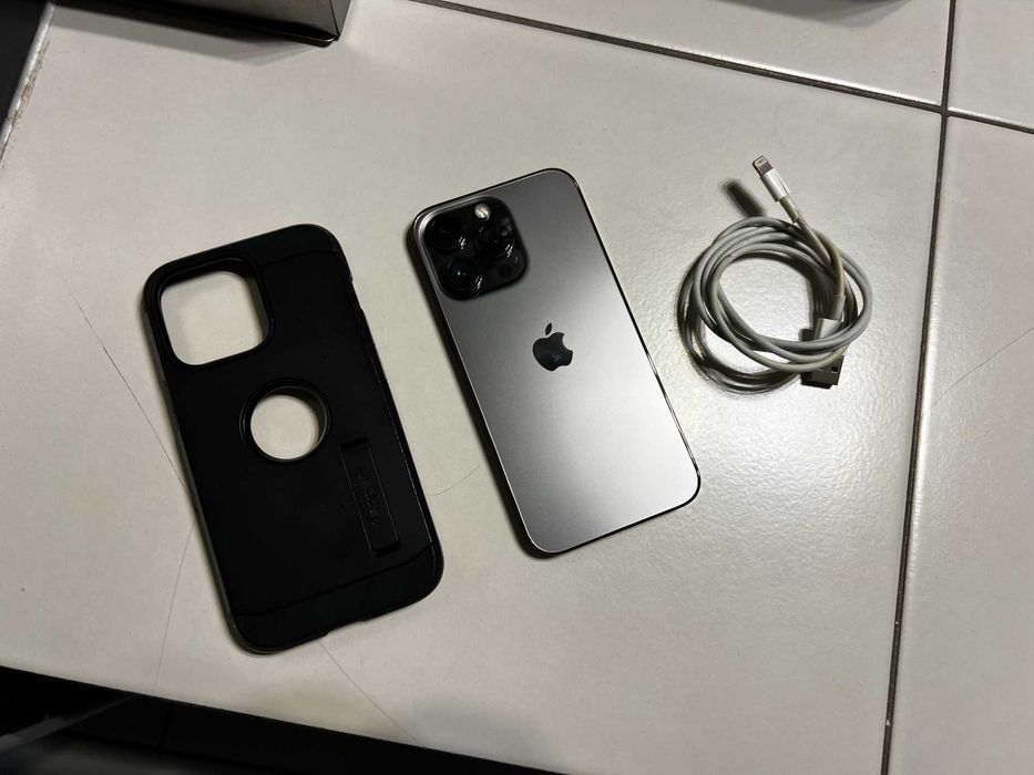 Telefon iPhone 13 Pro 128GB Czarny - 93% Baterii Etui,Kabel Oryginał!