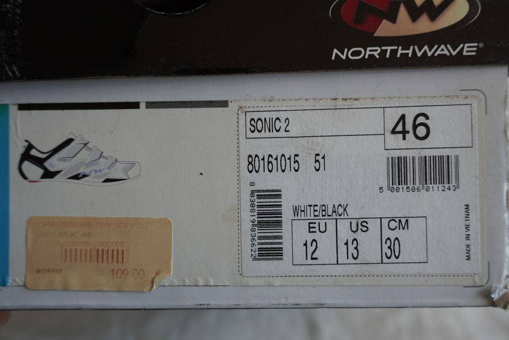 Buty szosowe Northwave Sonic 2 roz. 46 / wkładka 30 cm / 650g