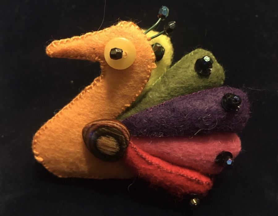 Pregadeira Alfinete Broche Pavão