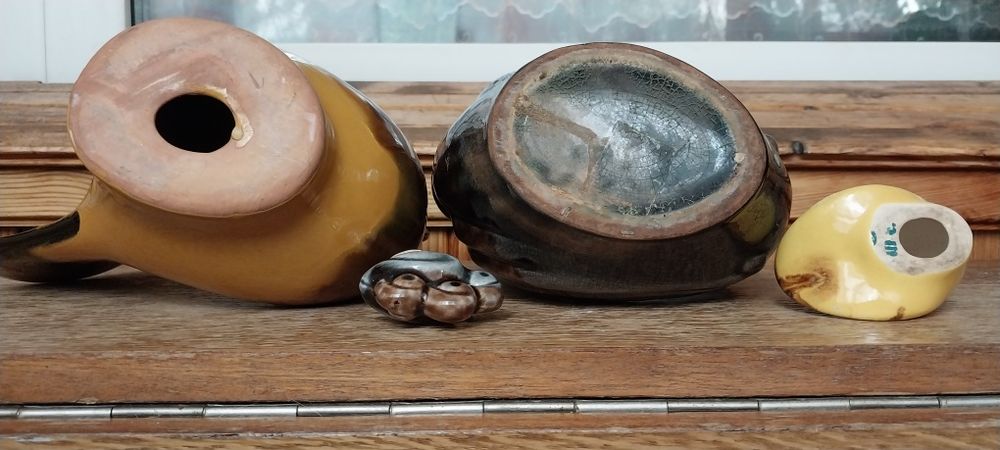 Кераміка. Майоліка. Індик. Голубка. Штоф.