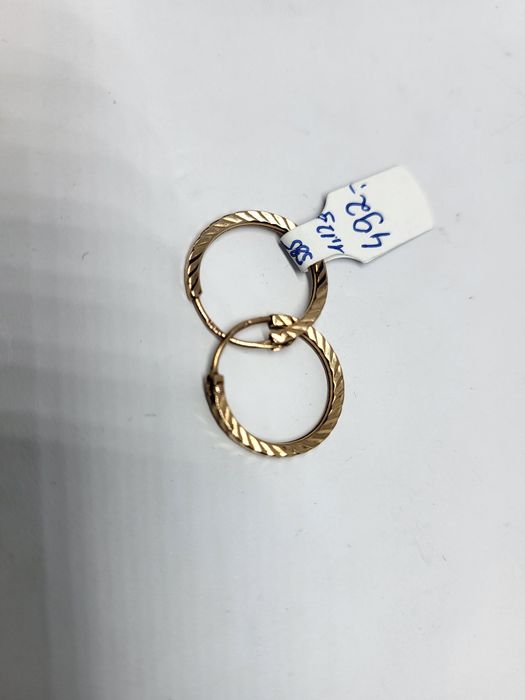 Kolczyki damskie złote 585 14k 1.12g  komis Madej Gorlice