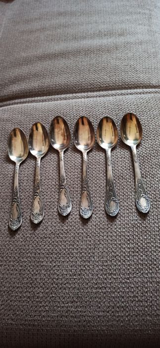 Łyżeczki posrebrzane retro lata 70