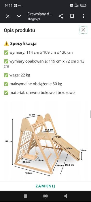 Sprzedam  mini plac zabaw do domu