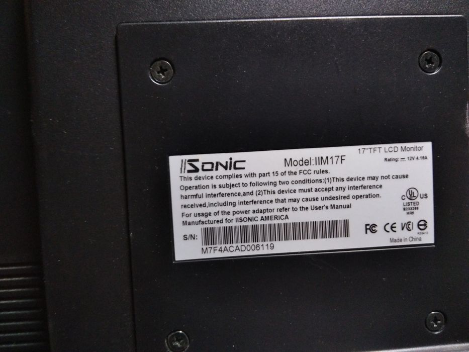 Monitor 17 polegadas
