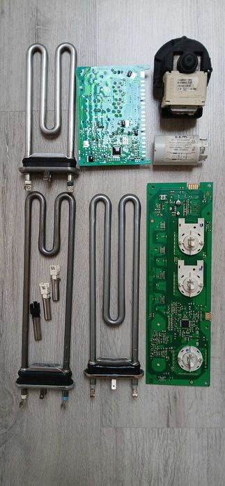 Запчастини для пральних машин Candy, Whirlpool, Bosch, LG (ТЕНи, помпа, плата, терморезистори)