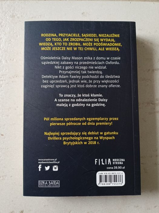 "Kto porwał Daisy Mason" Cara Hunter