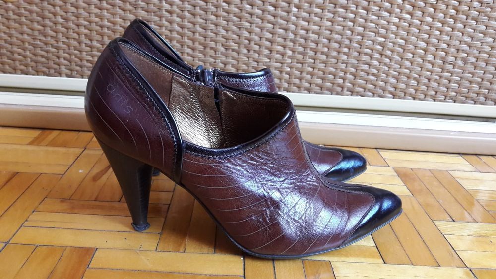 Botki skórzane damskie