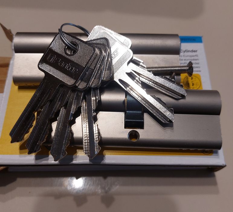 Zamek 45/50 wkładka klucze komplet