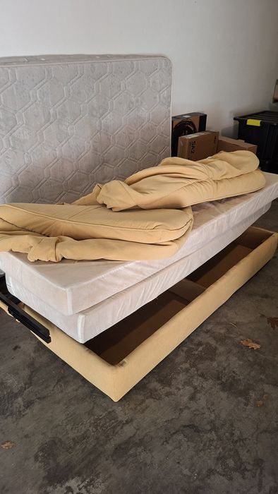 Sofá cama com capa removível