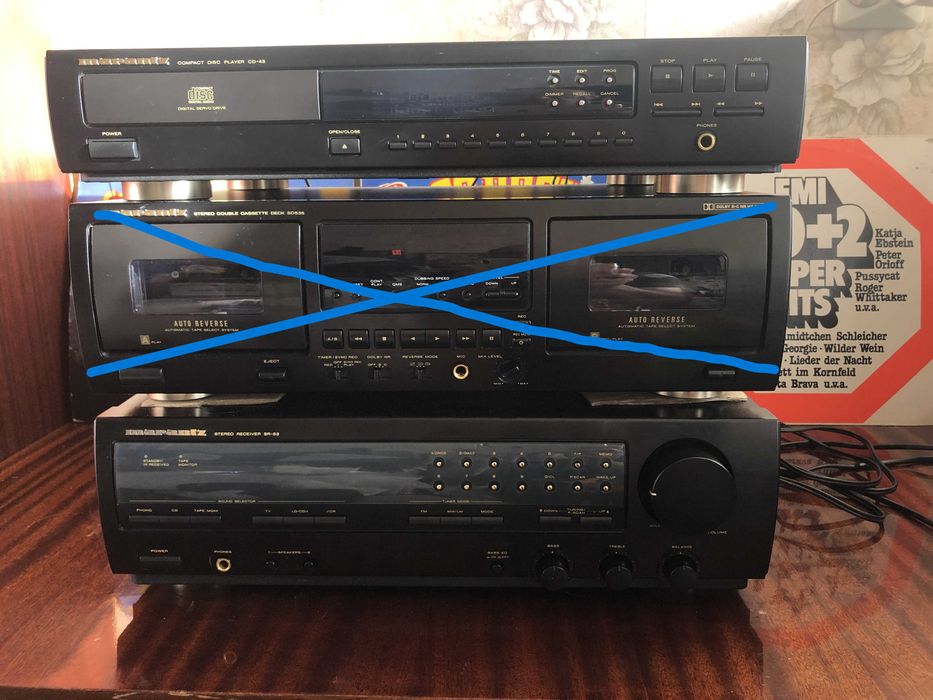 Marantz FM/AM ресивер SR-53  програвач CD-43