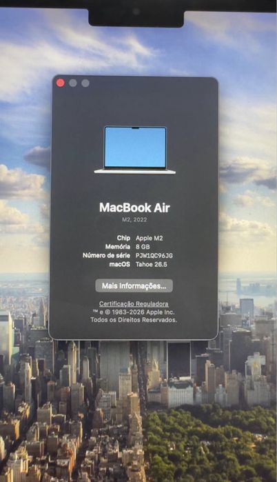 Macbook Air M2 2022 8/512 GB - irretocavel