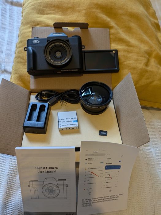 Aparat 4k + karta pamięci 32 GB NOWY