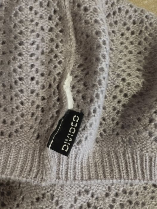 Divided h&m берет вязаный ажур светло сиреневый стиль бохо, английский