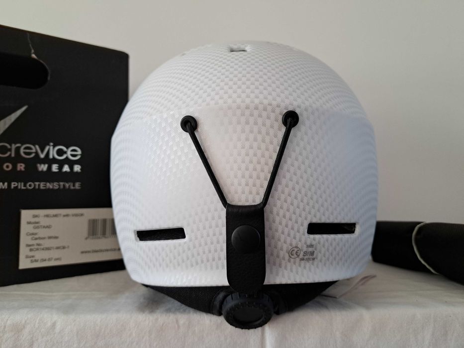 Kask narciarski Black Crevice Gstaad Carbon White M 54-57cm